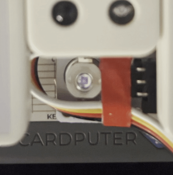 My IR emitter visibly emitting.