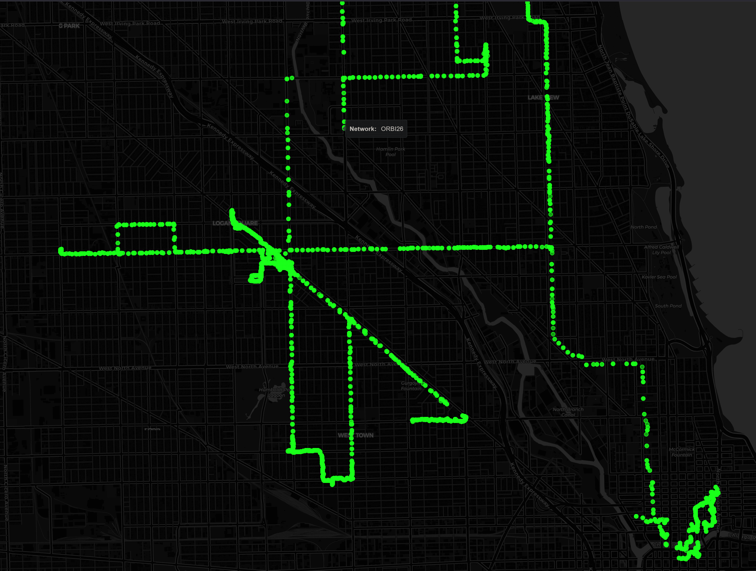 My wardriving map.